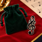 Sundry & Sound Co - Mini Silver & Black Treble Clef Band Lapel Pin (10 Piece Band Set)