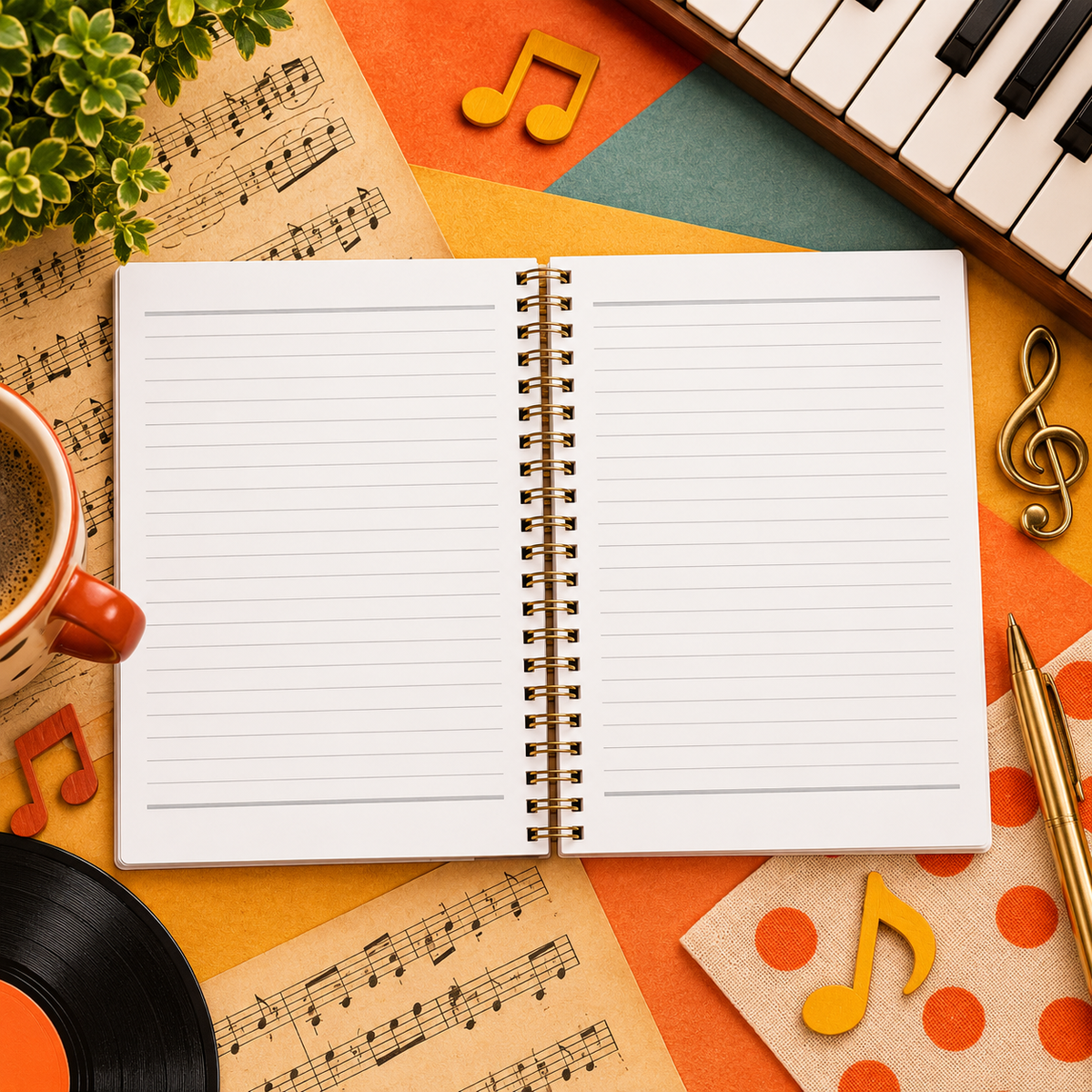 A5 Little Choir of Voices Spiral Notebook (100 Pages)