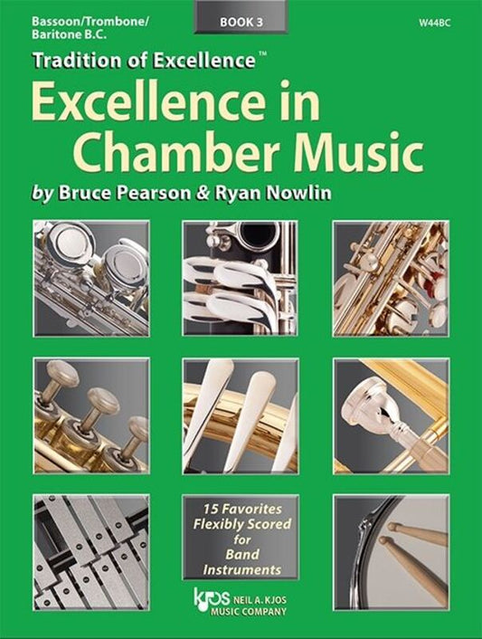 Excellence In Chamber Music Bk 3 Bassoon/Trombone/Bari Bc