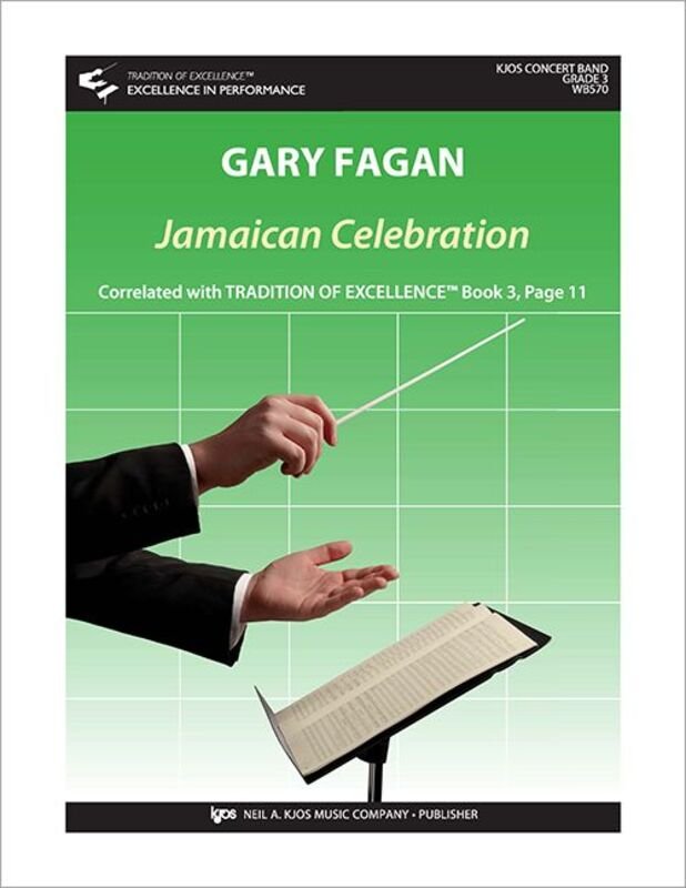 Jamaican Celebration For Concert Band Cb3 Sc/Pts - Neil A. Kjos Music Company