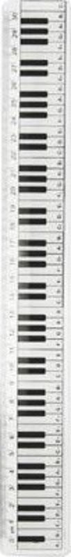 30cm Keyboard Music Design Ruler