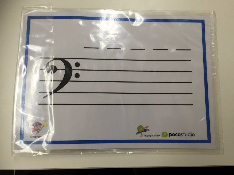 Poco Music Stave Wipe Off Set - Poco Studio - Image 2