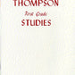 John Thompson's First Grade Studies Book