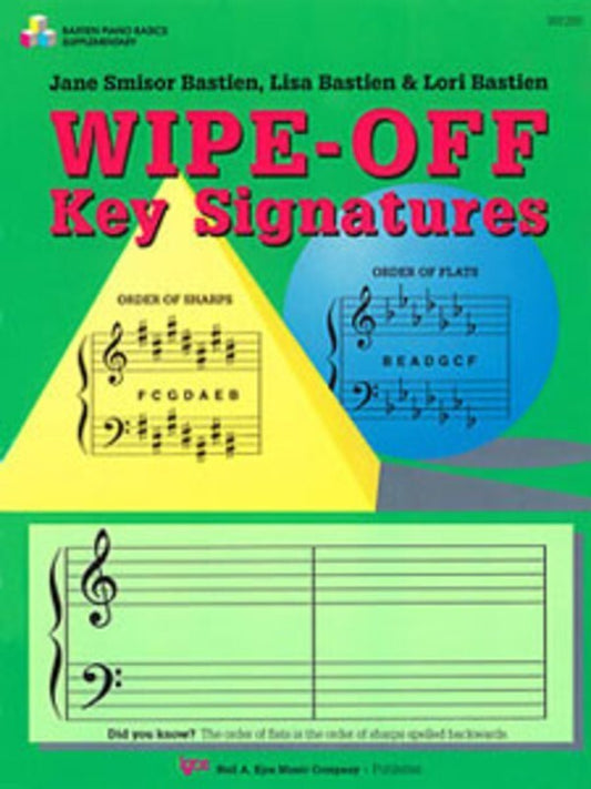 Wipe Off Key Signatures Book