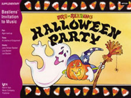 Bastien -Invitation To Music Halloween Party - Pre Reading Level Piano Book
