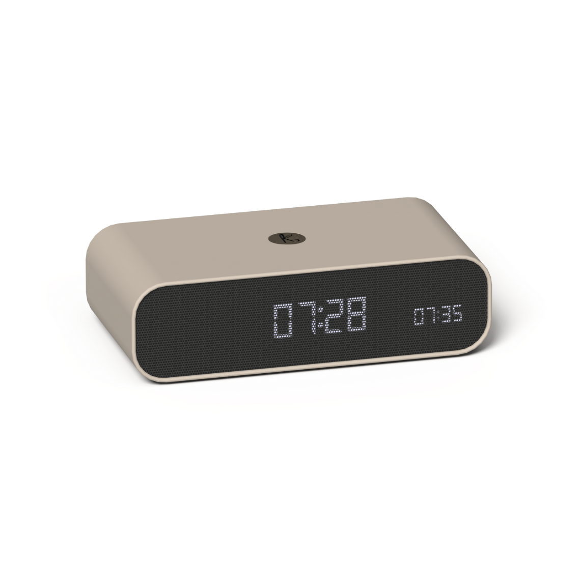 Kreafunk Wakie Alarm Clock Qi Charger + Bluetooth - Ivory Sand