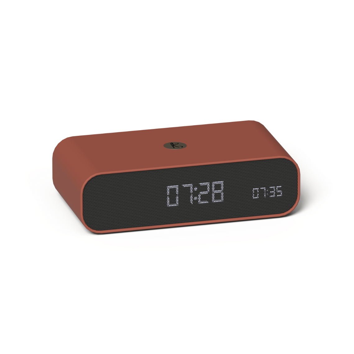 Kreafunk Wakie Alarm Clock Qi Charger + Bluetooth - Terracotta