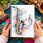 A5 Watercolour Saxophone Spiral Notebook (60 Pages)