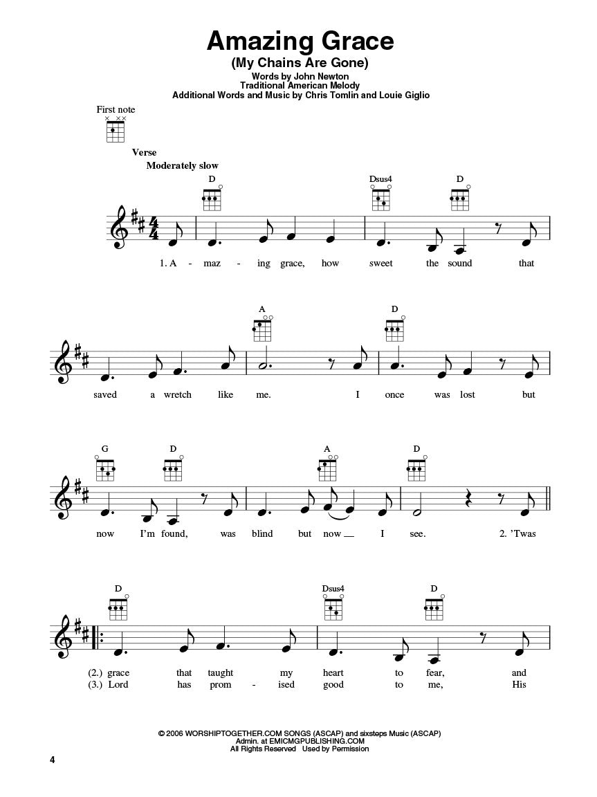 Worship Songs For Ukulele Book