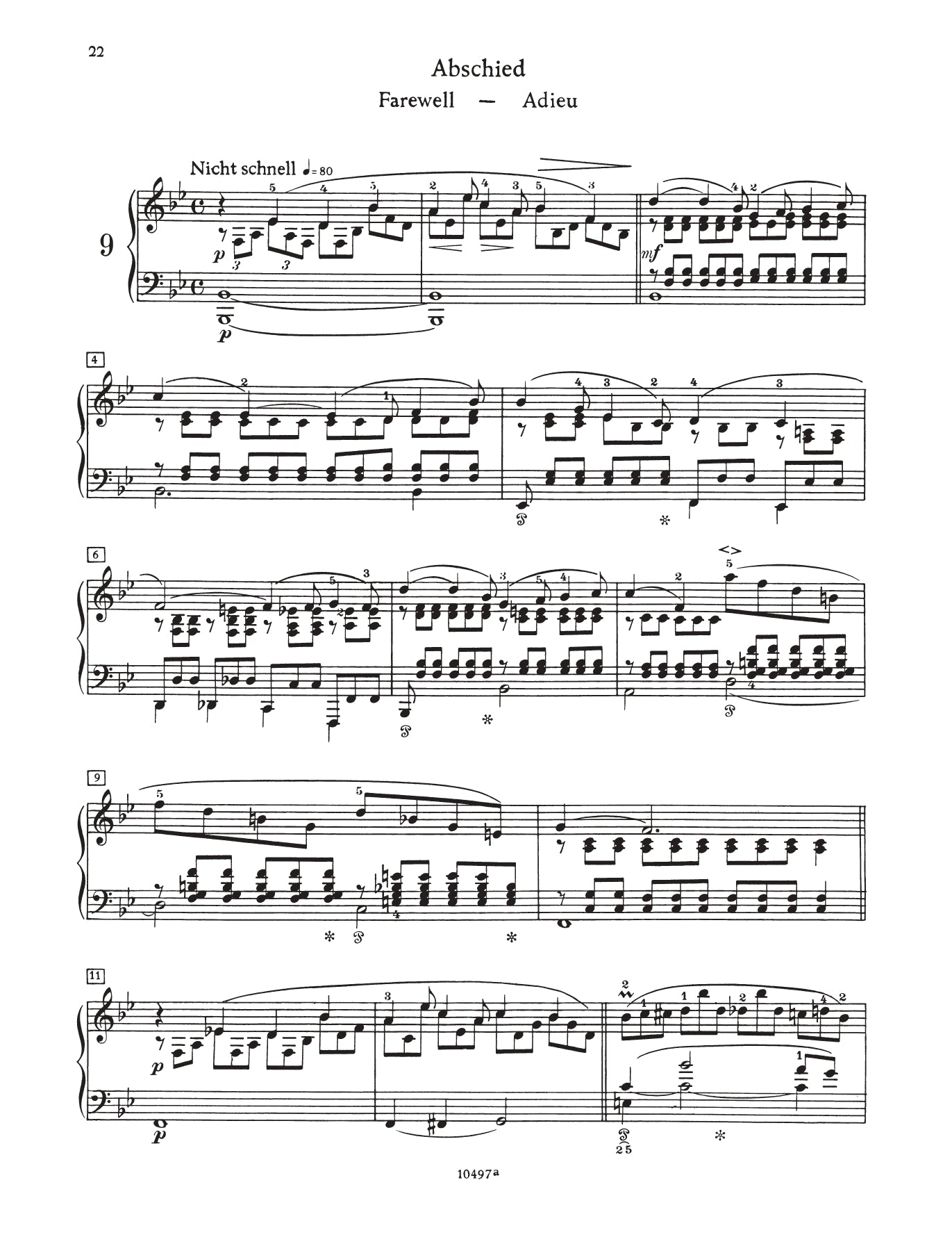 Schumann - Forest Scenes Op 82 Waldszenen Piano Book