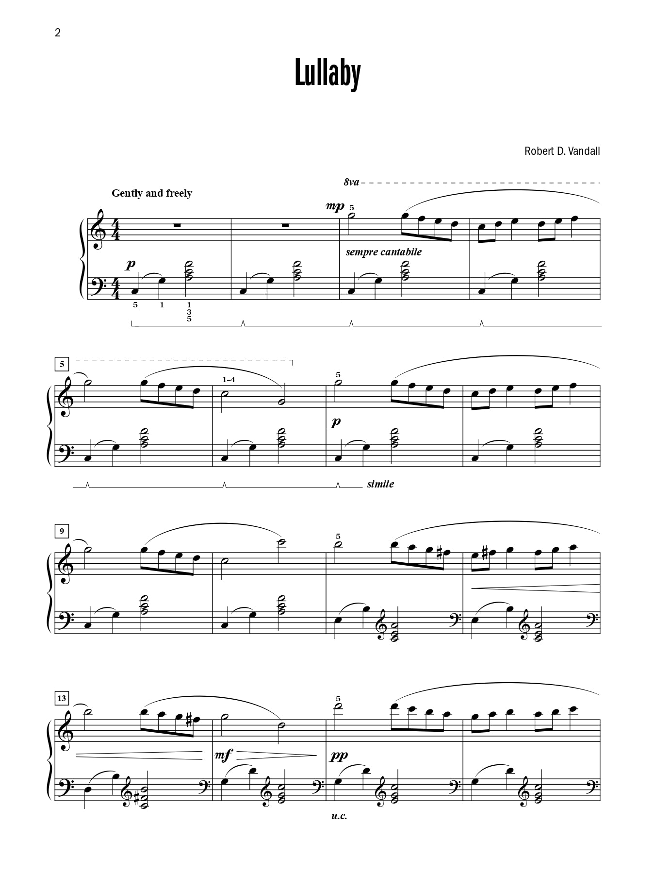 Vandall - Celebrated Lyrical Piano Solos - Book 4