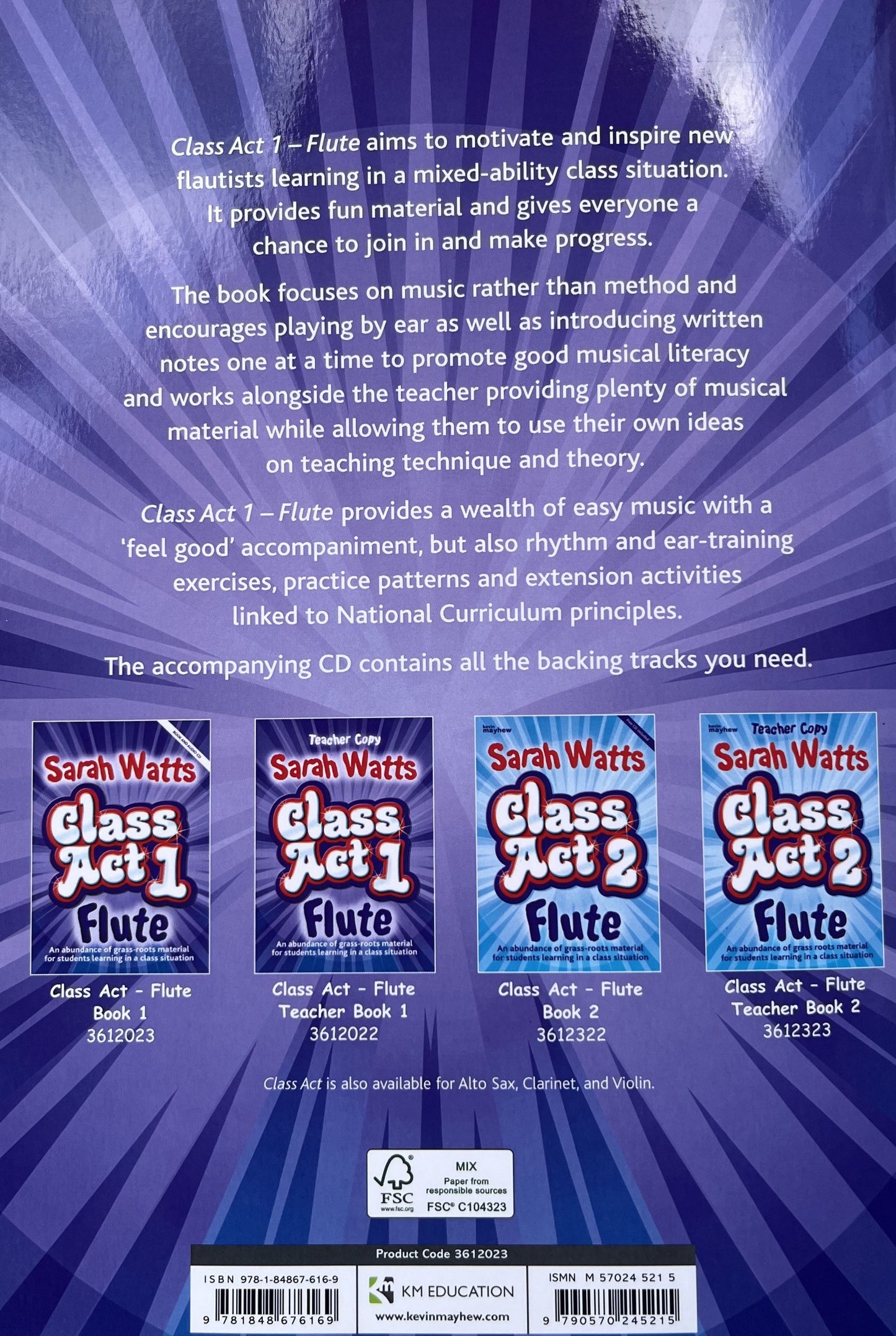 Class Act 1 - Flute Student Book and CD