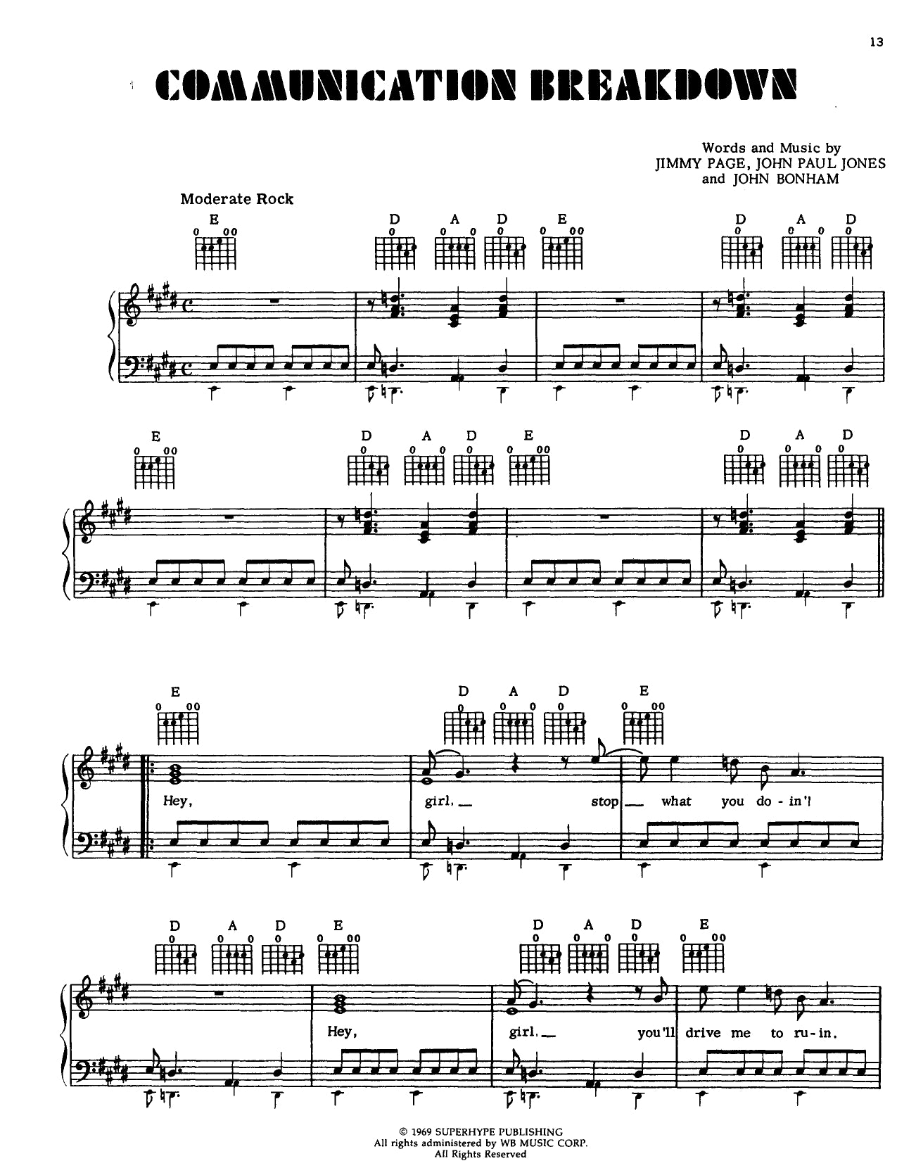 Led Zeppelin - Complete Piano/Vocal/Guitar Songbook