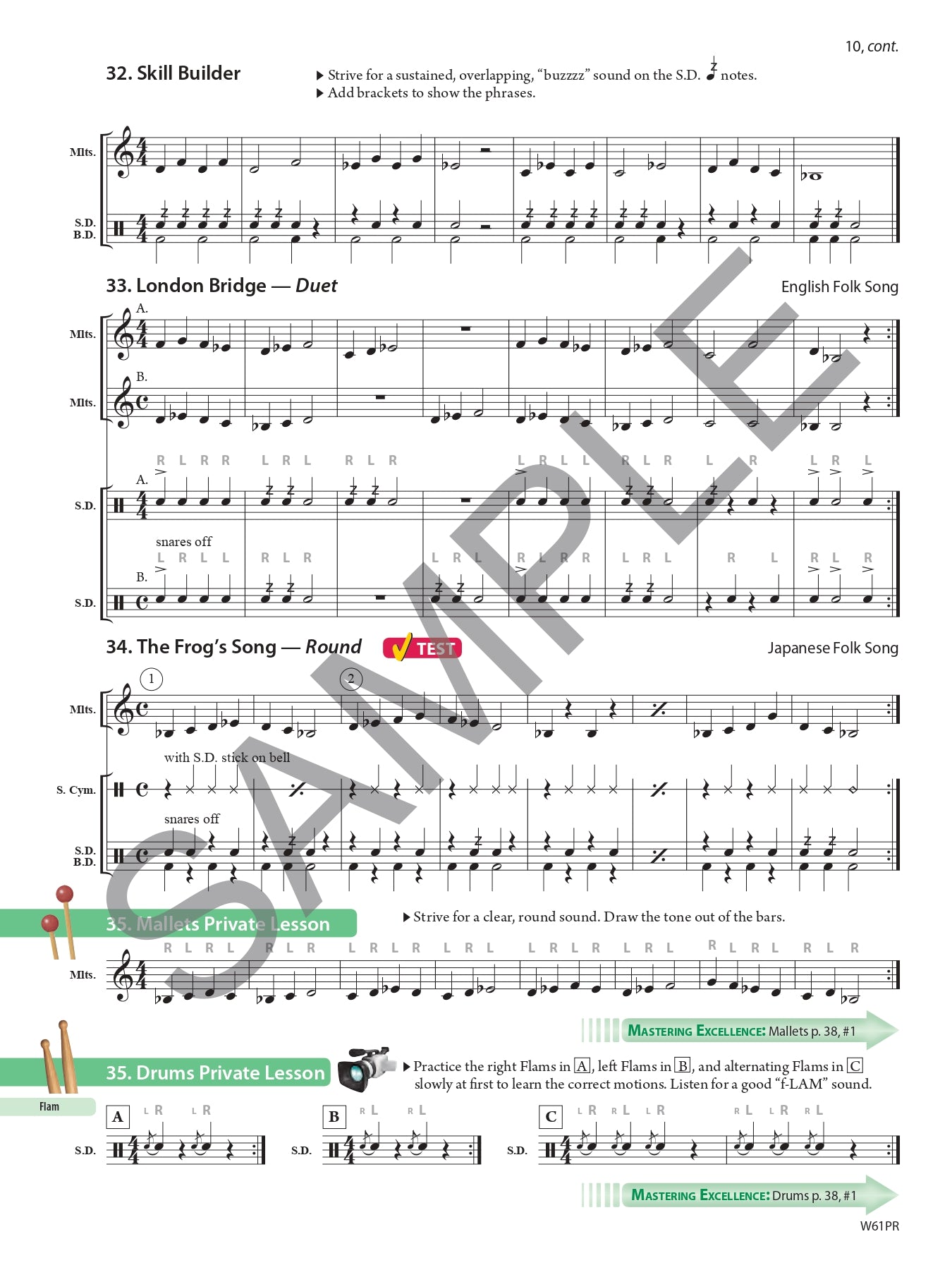 Tradition Of Excellence - Percussion Book 1  (Book/Olm) -Second Edition