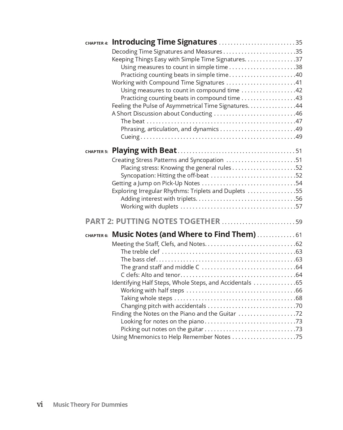 Music Theory For Dummies Book (4th Edition)
