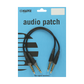 Klotz AB-JJ Patch Cable Set - Balanced TRS 6.3mm - Straight - 0.3m