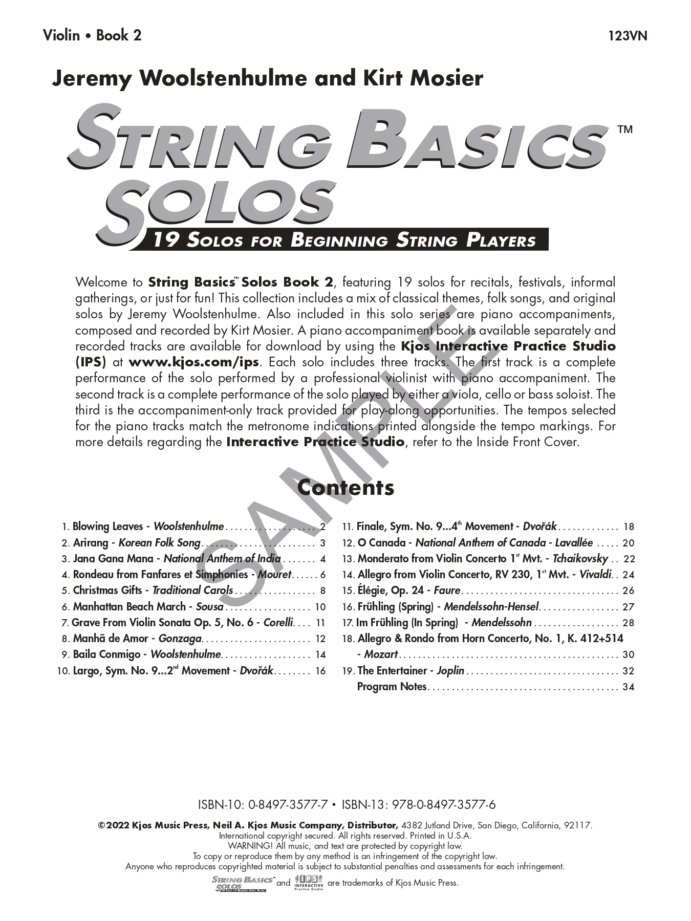 String Basics Solos - Violin Book 2 (19 Solos for Intermediate Players)