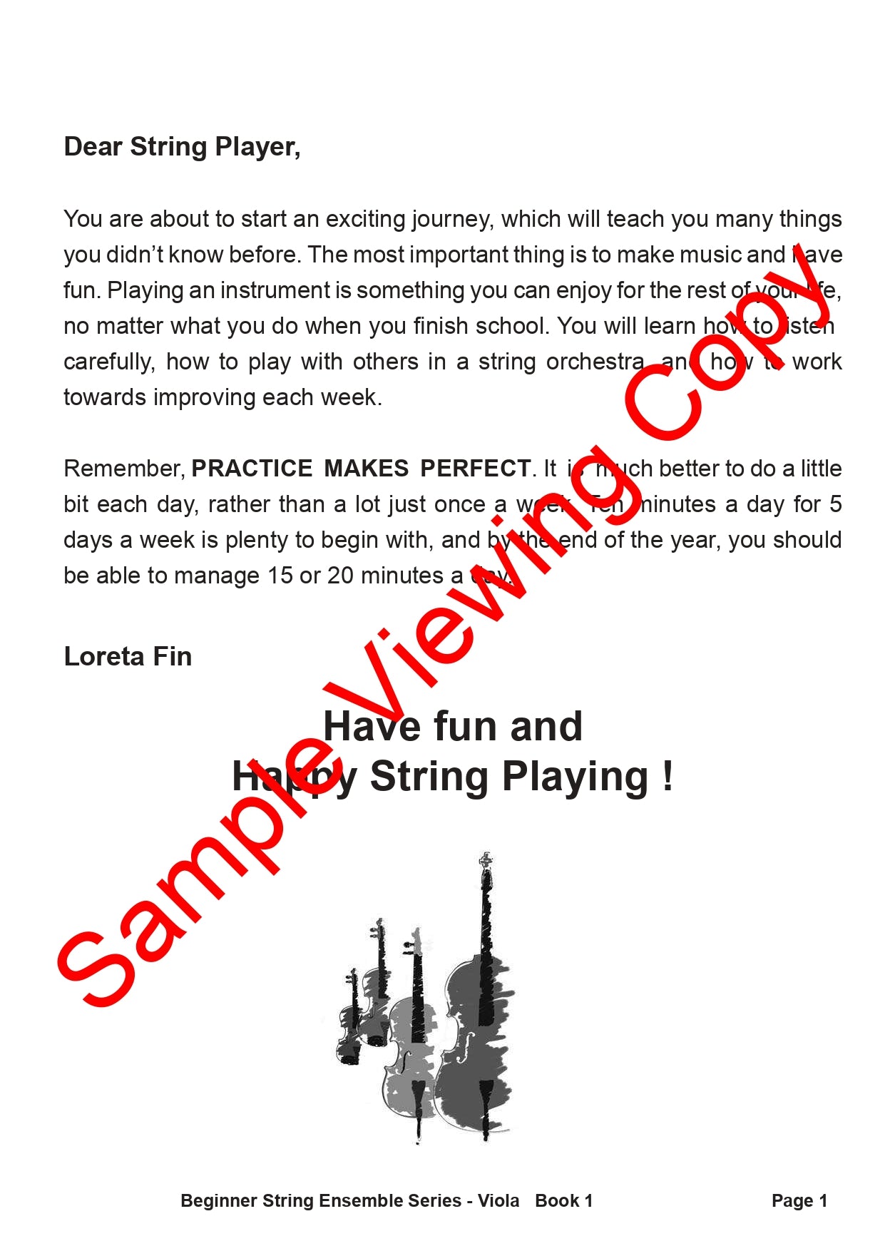 Beginner String Ensembles Series - Viola Book 1