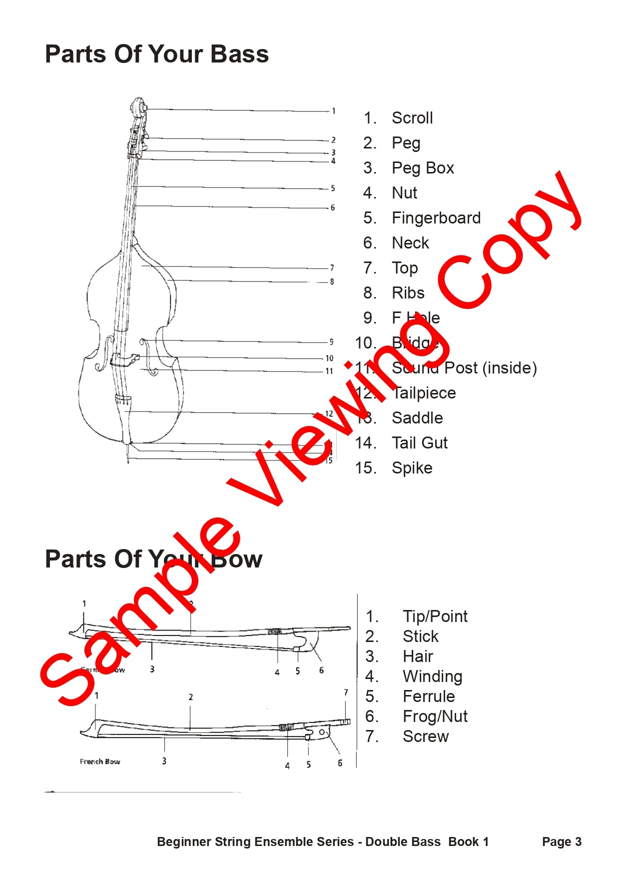 Beginner String Ensembles Series - Double Bass Book 1