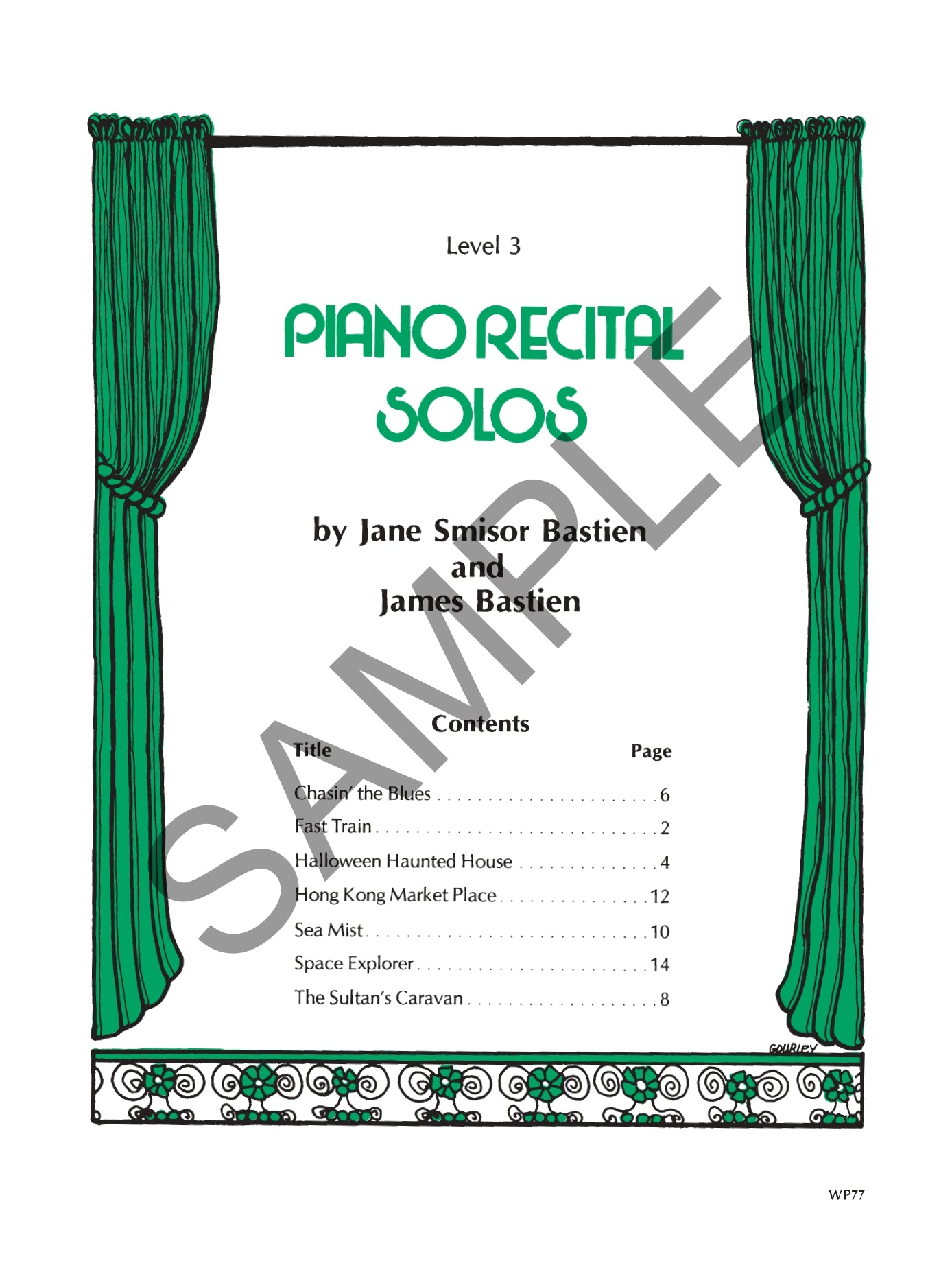 Bastien Piano Recital Solos- Level 3 Book