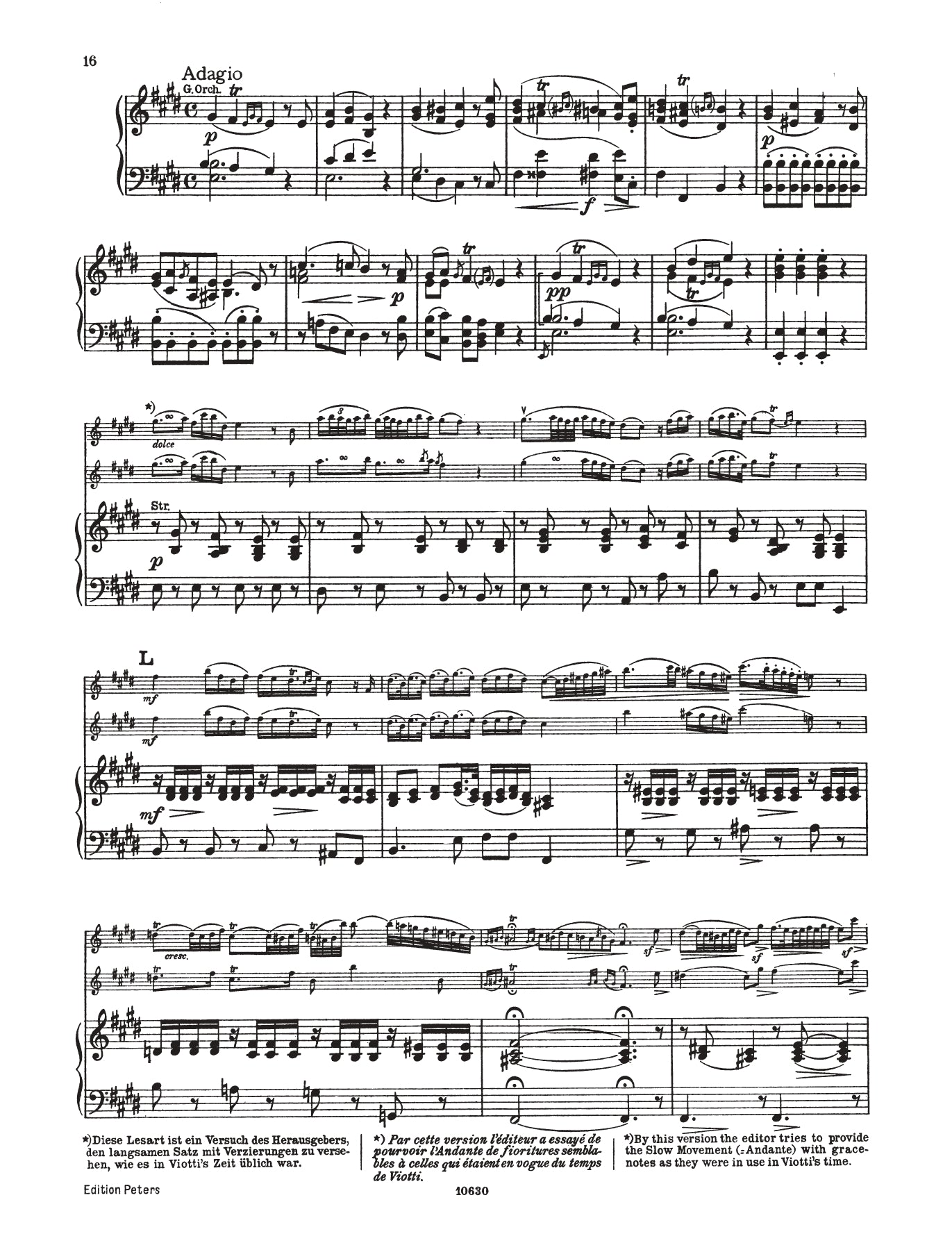 Viotti - Concerto No 22 A Minor Violin with Piano Accompaniment Book