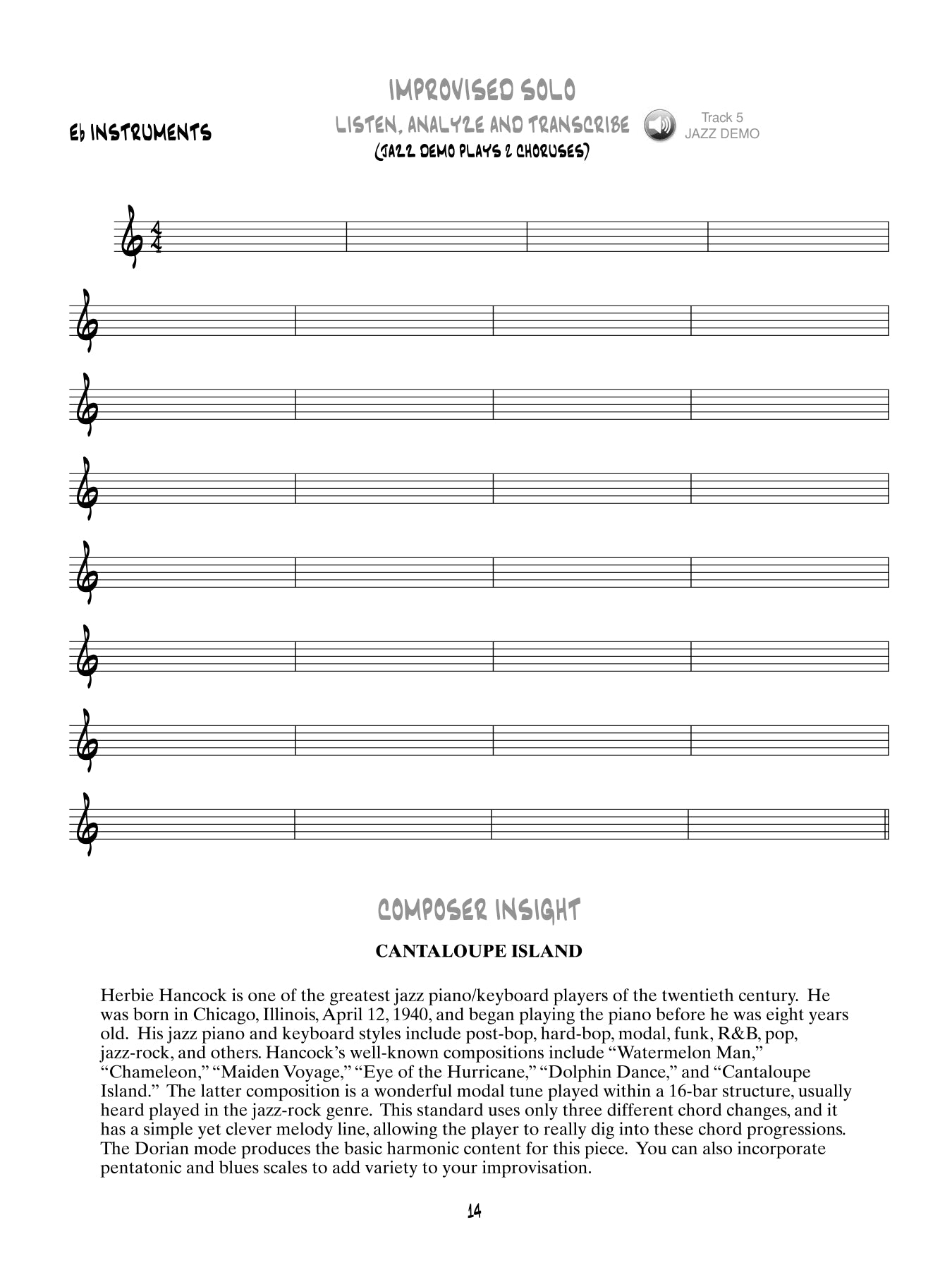 Approaching The Standards - Volume 1 E Flat Instruments Book/Cd
