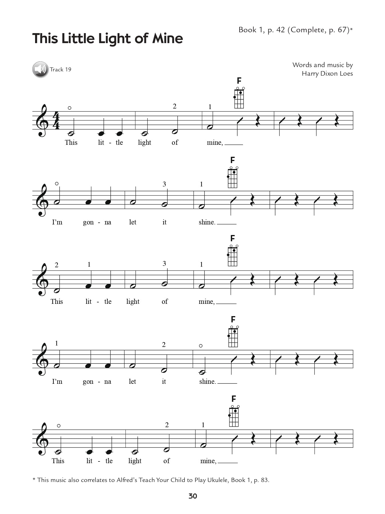 Kids Ukulele Course - Sacred Songbook 1 & 2 (Book/Ola)