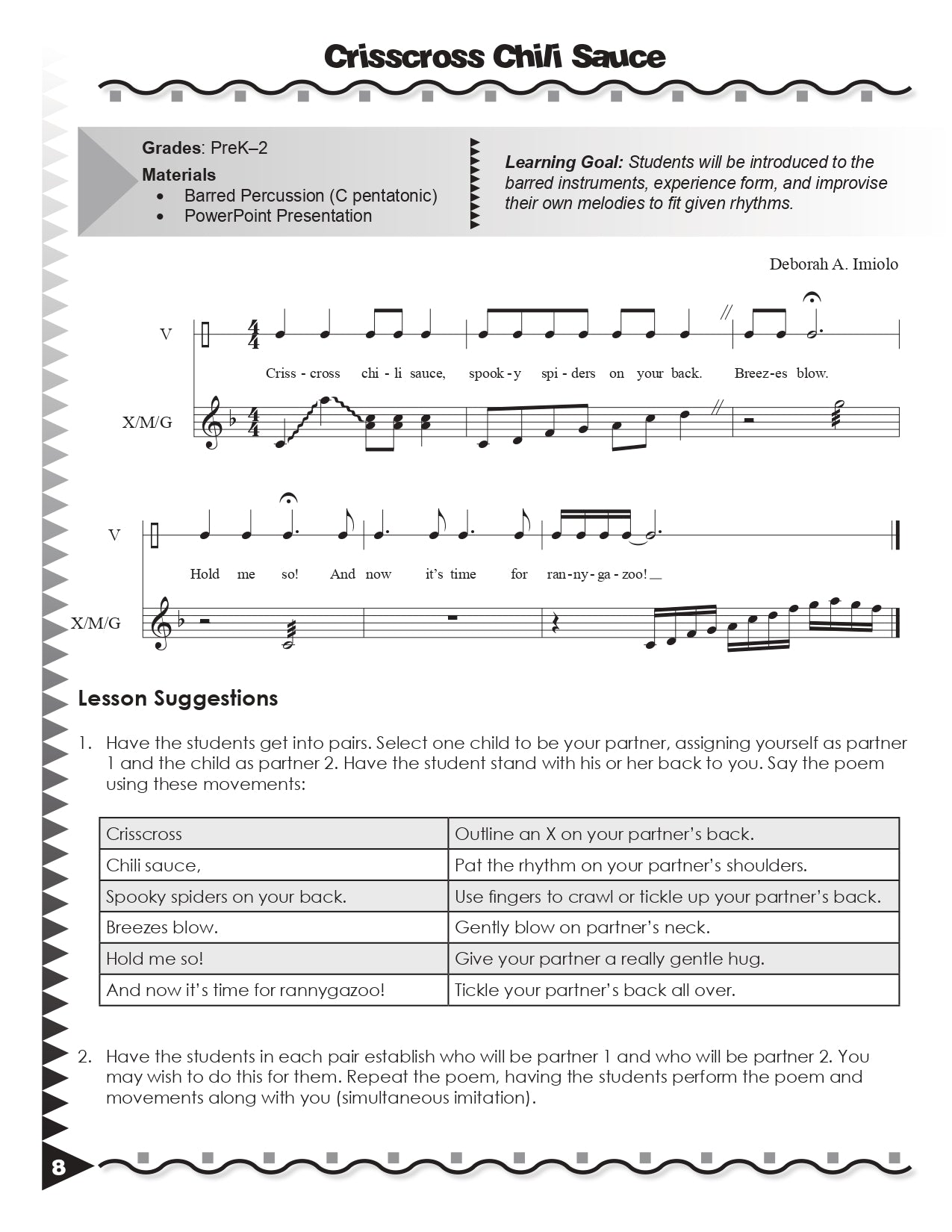 We're Gonna Play Today - Child Centred Repertoire for Barred Percussion Book