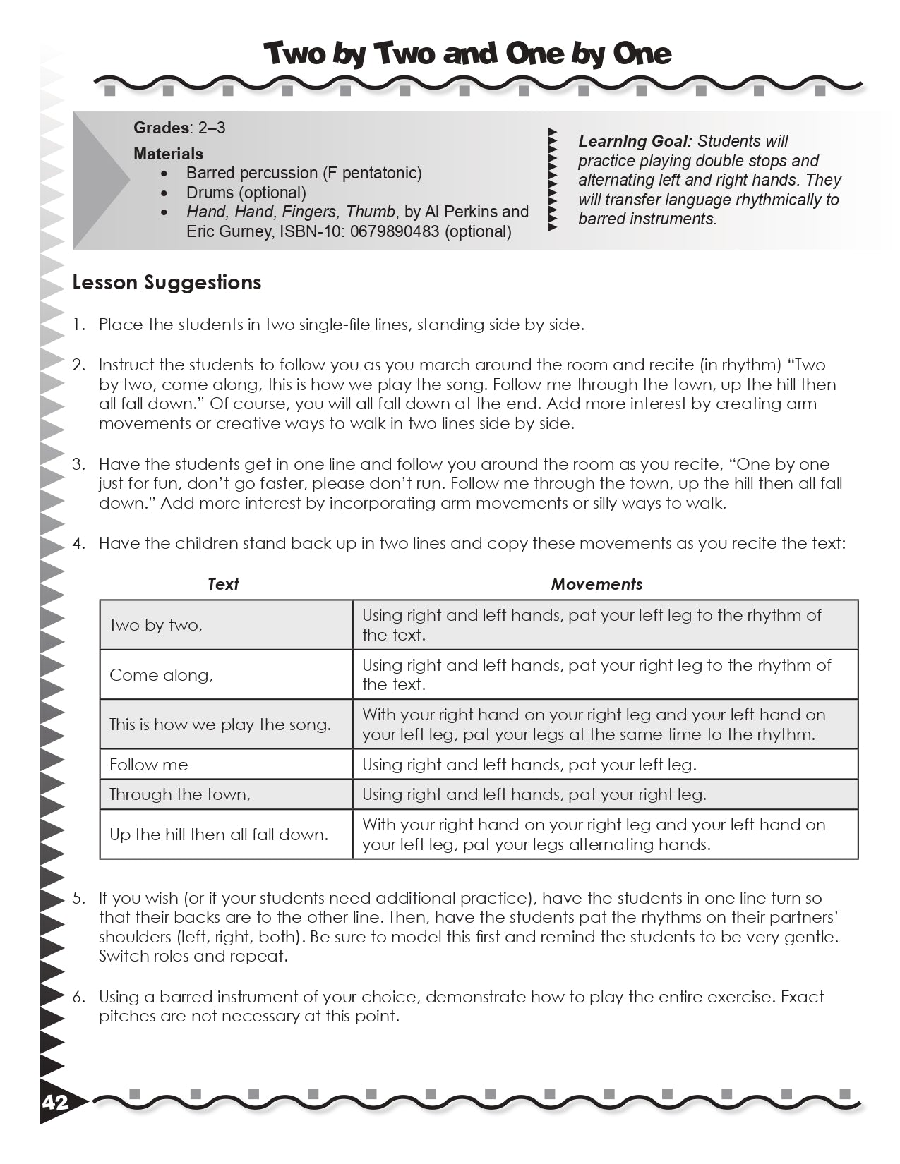 We're Gonna Play Today - Child Centred Repertoire for Barred Percussion Book