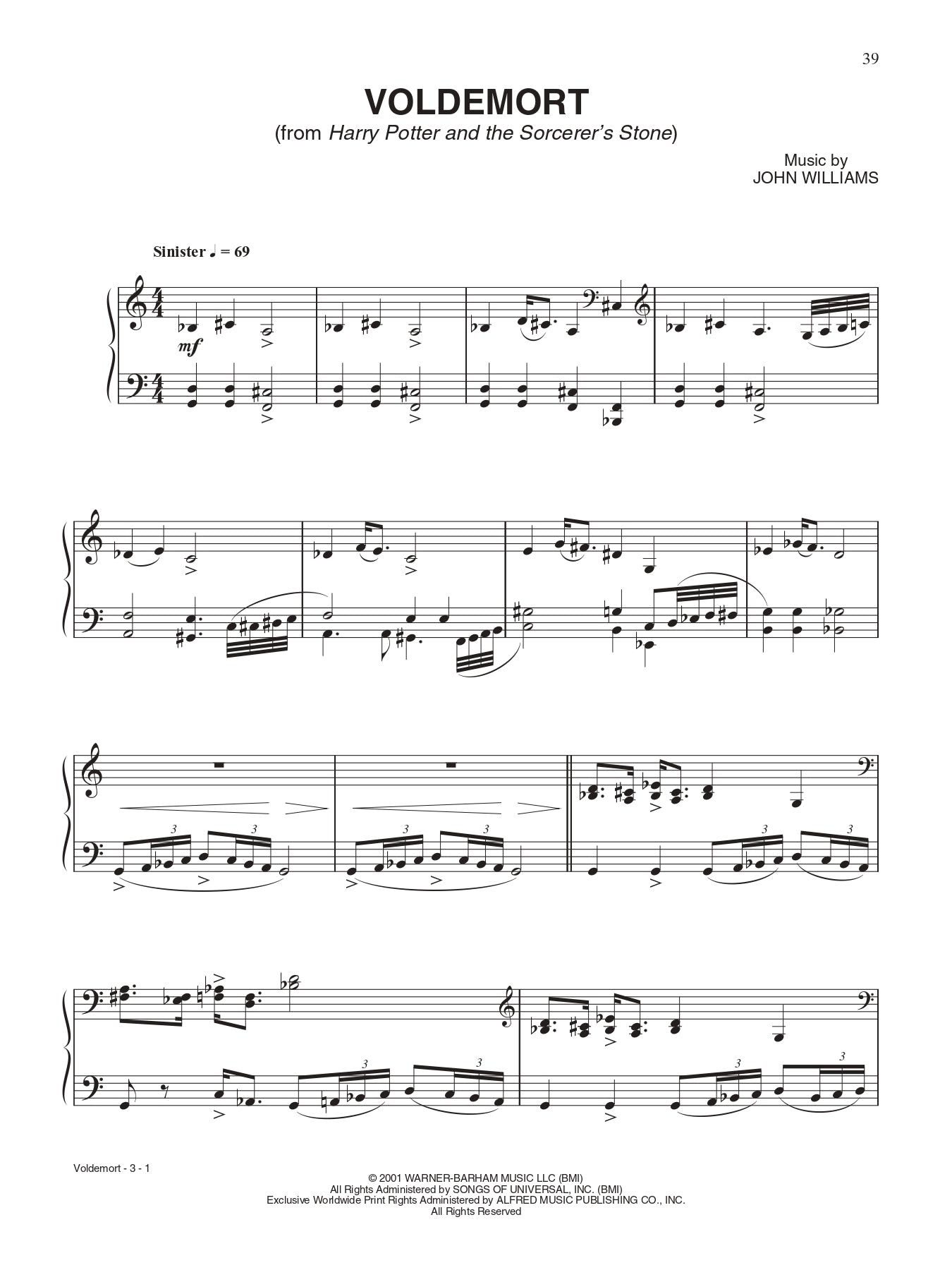 Harry Potter Music From the Complete Film Series Piano Solo Book