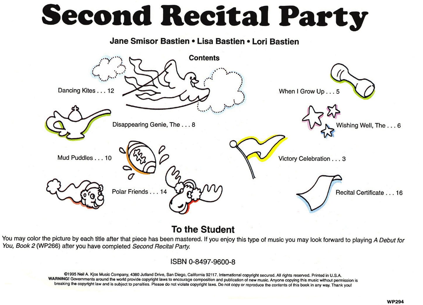 Bastien - Invitation To Music - Second Recital Party Piano Book