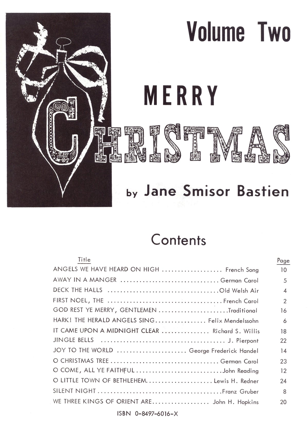 Bastien - Merry Christmas Volume 2 Book - 14 Carols for Piano Solo