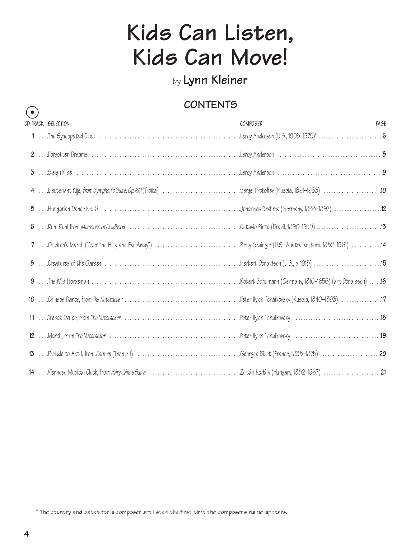 Kids Make Music Series: Kids Can Listen, Kids Can Move - Book and CD