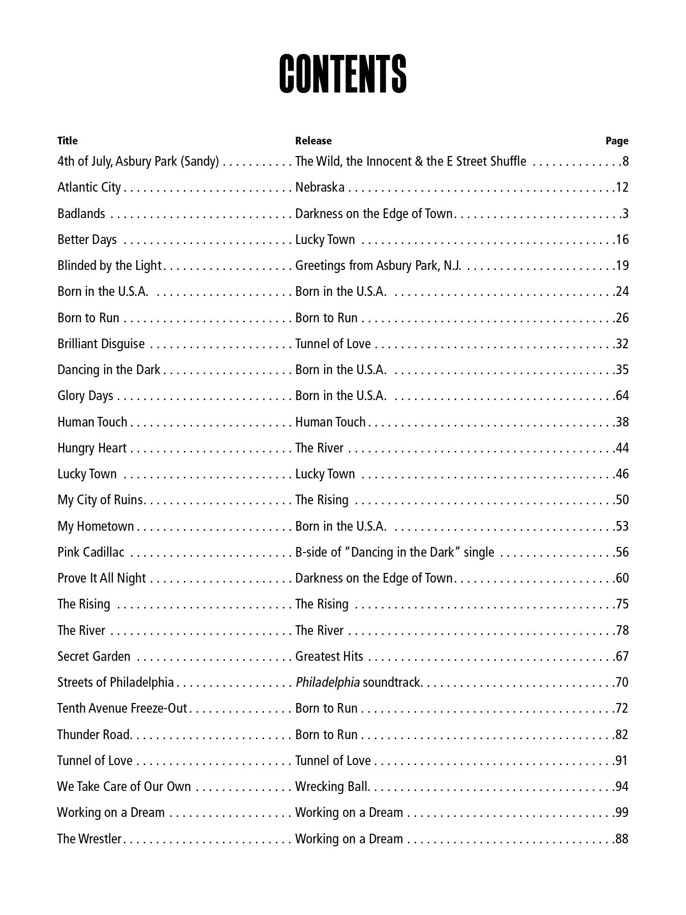 Bruce Springsteen - Easy Guitar Songbook (27 Songs)