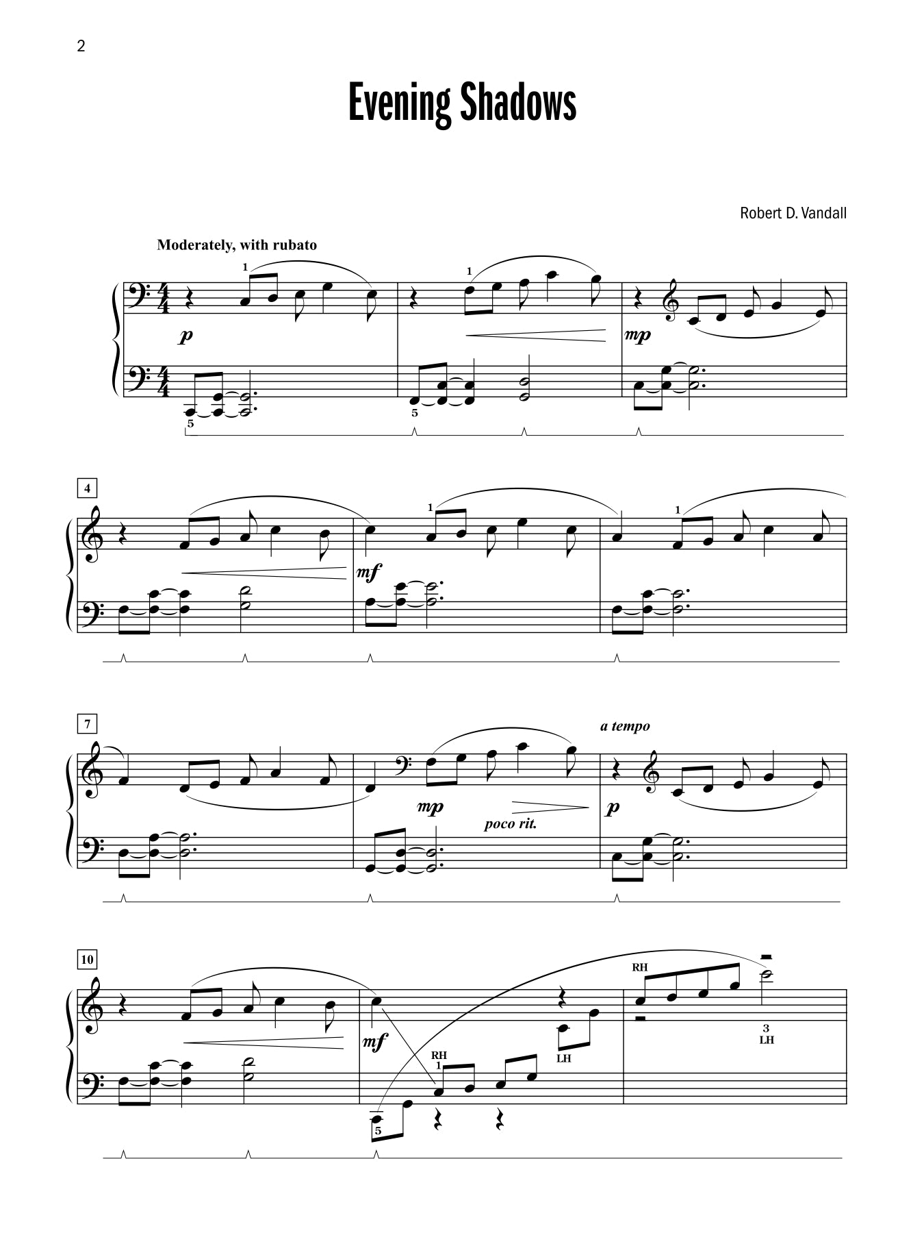 Vandall - Celebrated Lyrical Piano Solos - Book 3