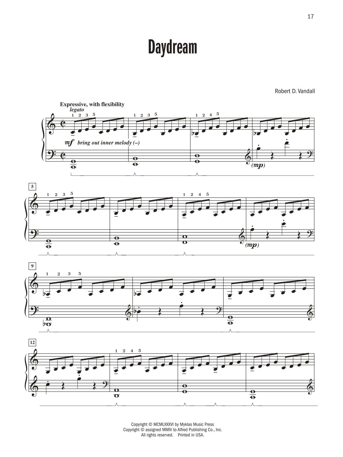 Vandall - Celebrated Piano Solos - Book 4