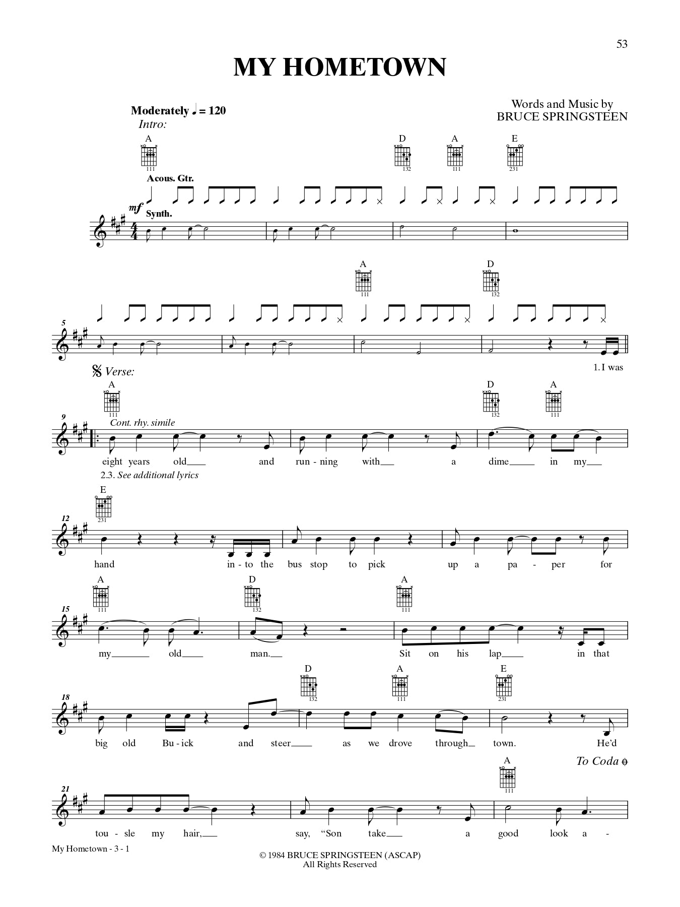 Bruce Springsteen - Easy Guitar Songbook (27 Songs)