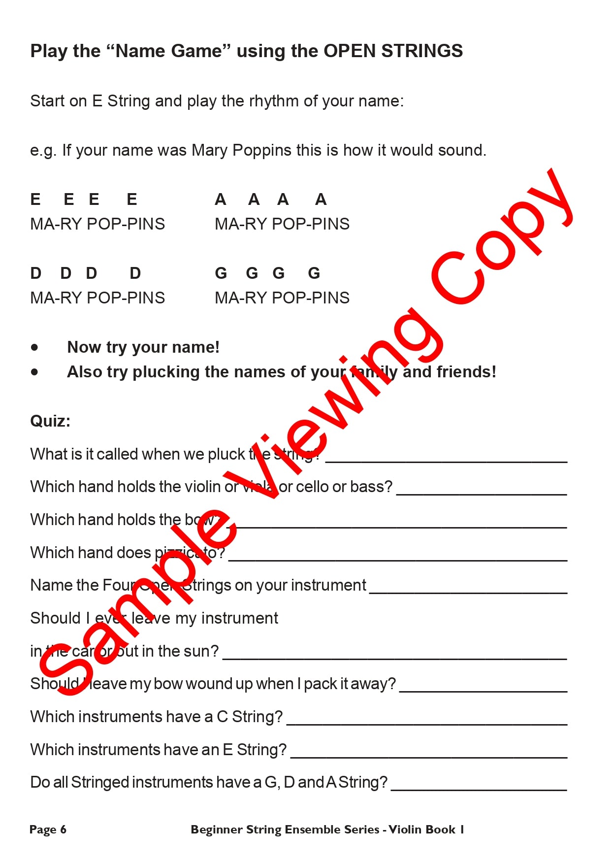Beginner String Ensembles Series - Violin Book 1