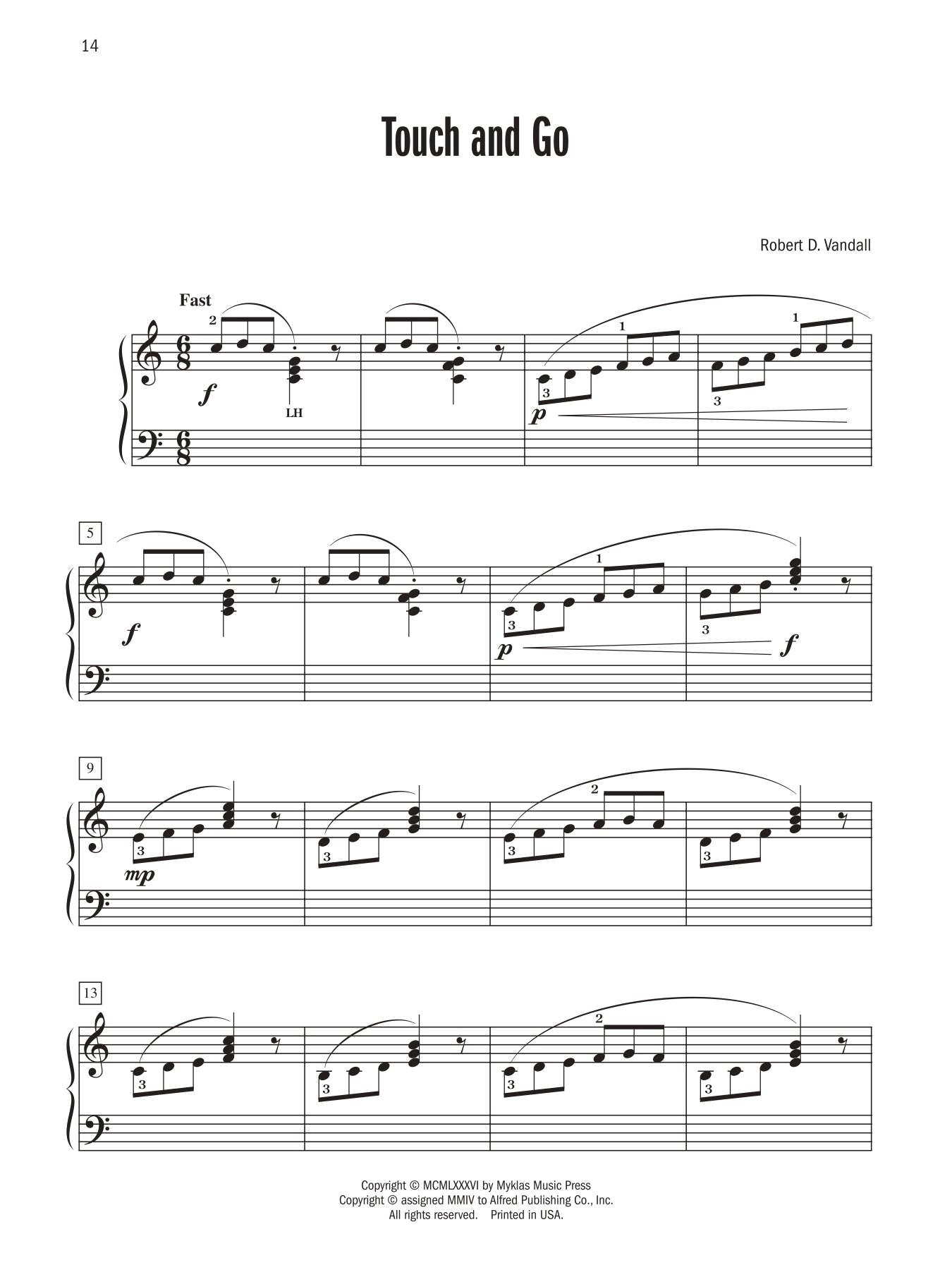 Vandall - Celebrated Piano Solos - Book 2