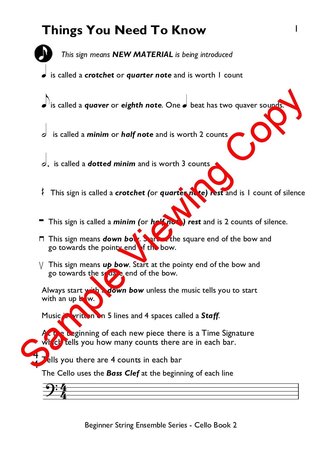 Beginner String Ensembles Series - Cello Book 2