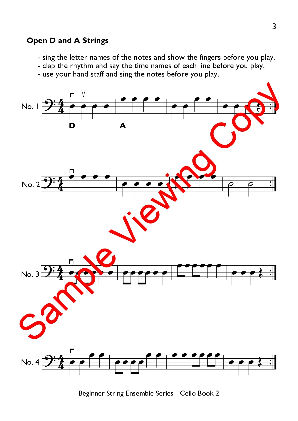 Beginner String Ensembles Series - Cello Book 2