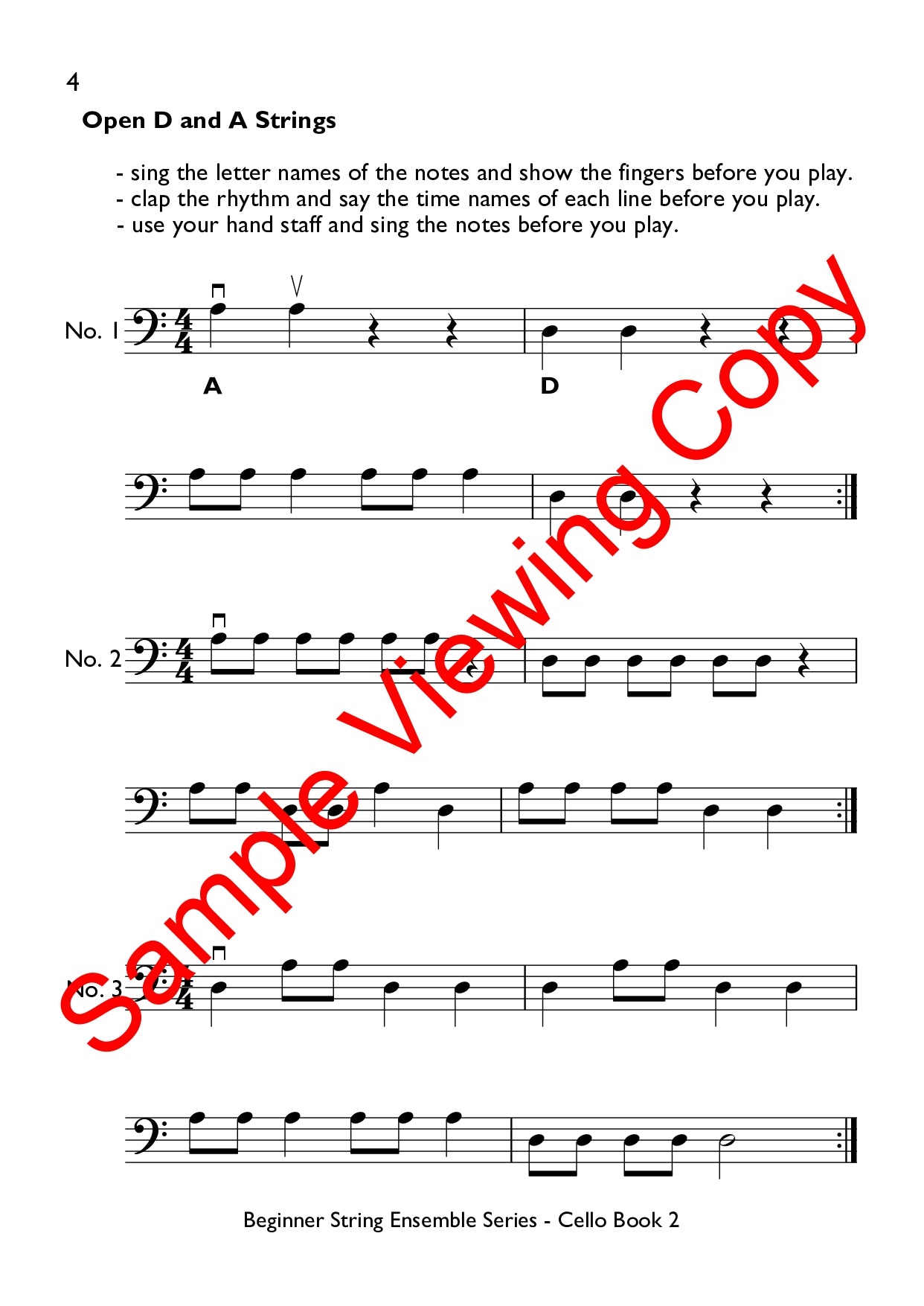 Beginner String Ensembles Series - Cello Book 2