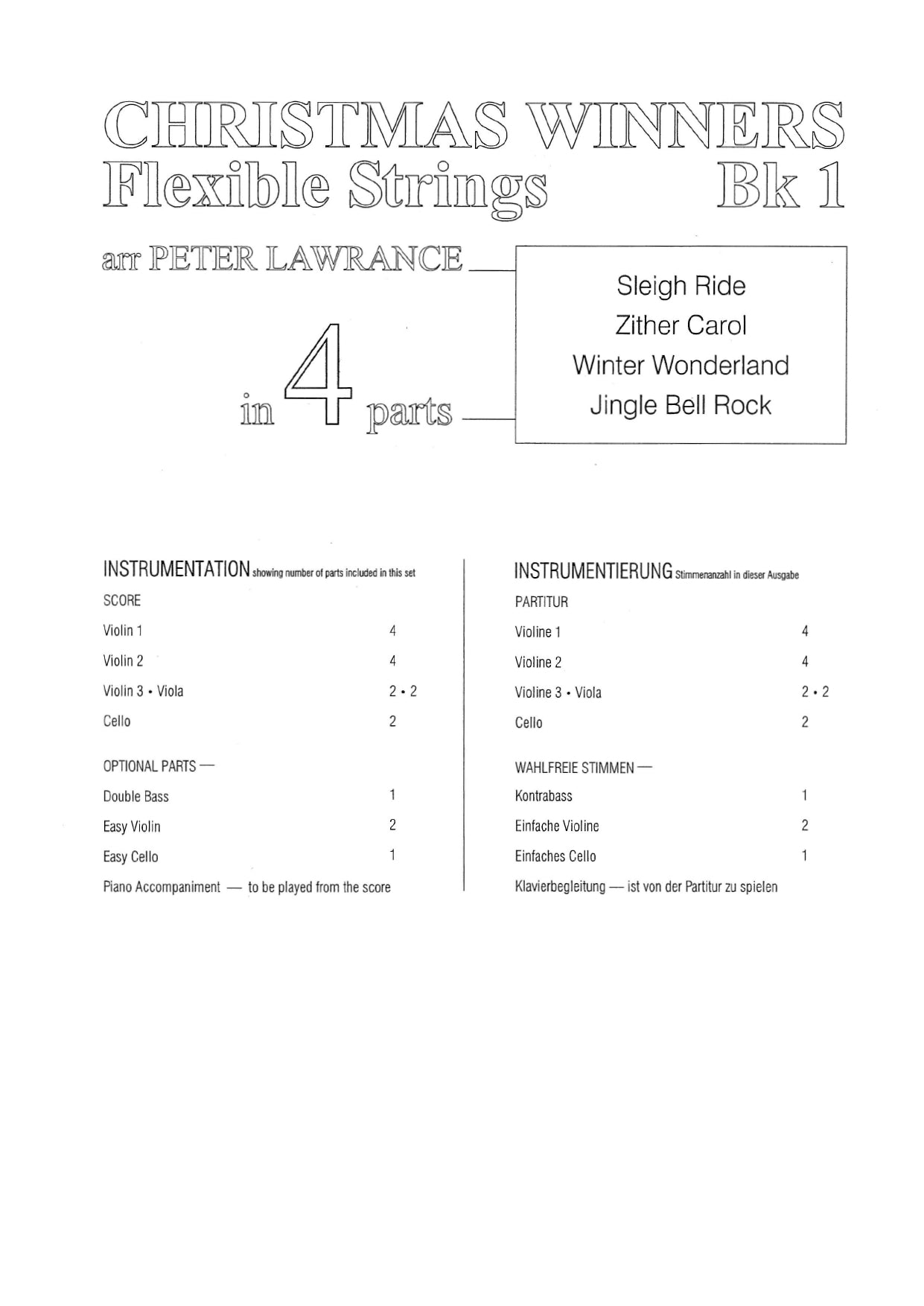 Christmas Winners Flexible Strings Book 1 - Score/Parts