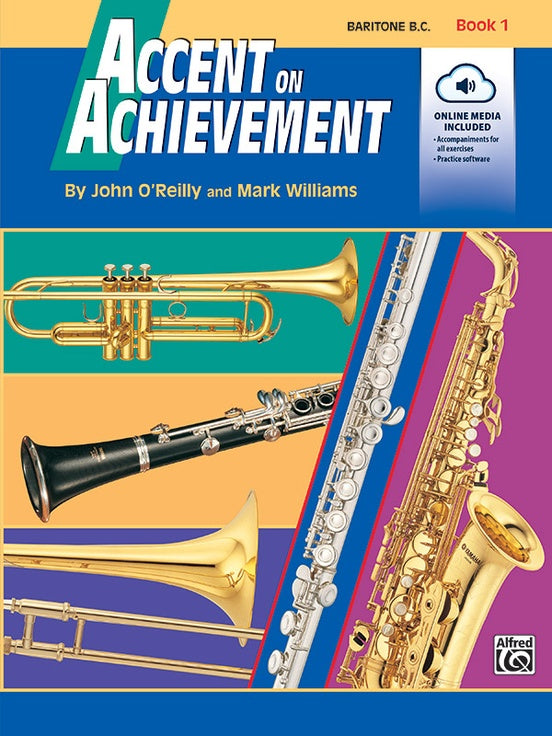 Accent On Achievement - Baritone B.C. Book 1 (Book/Ola)