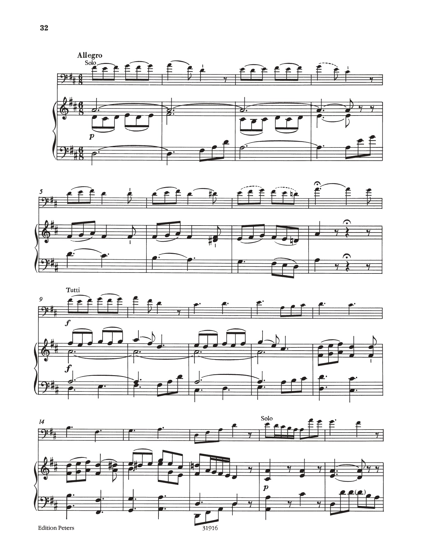 Haydn - Concerto D Major Hob 7B No 2 For Cello/Piano