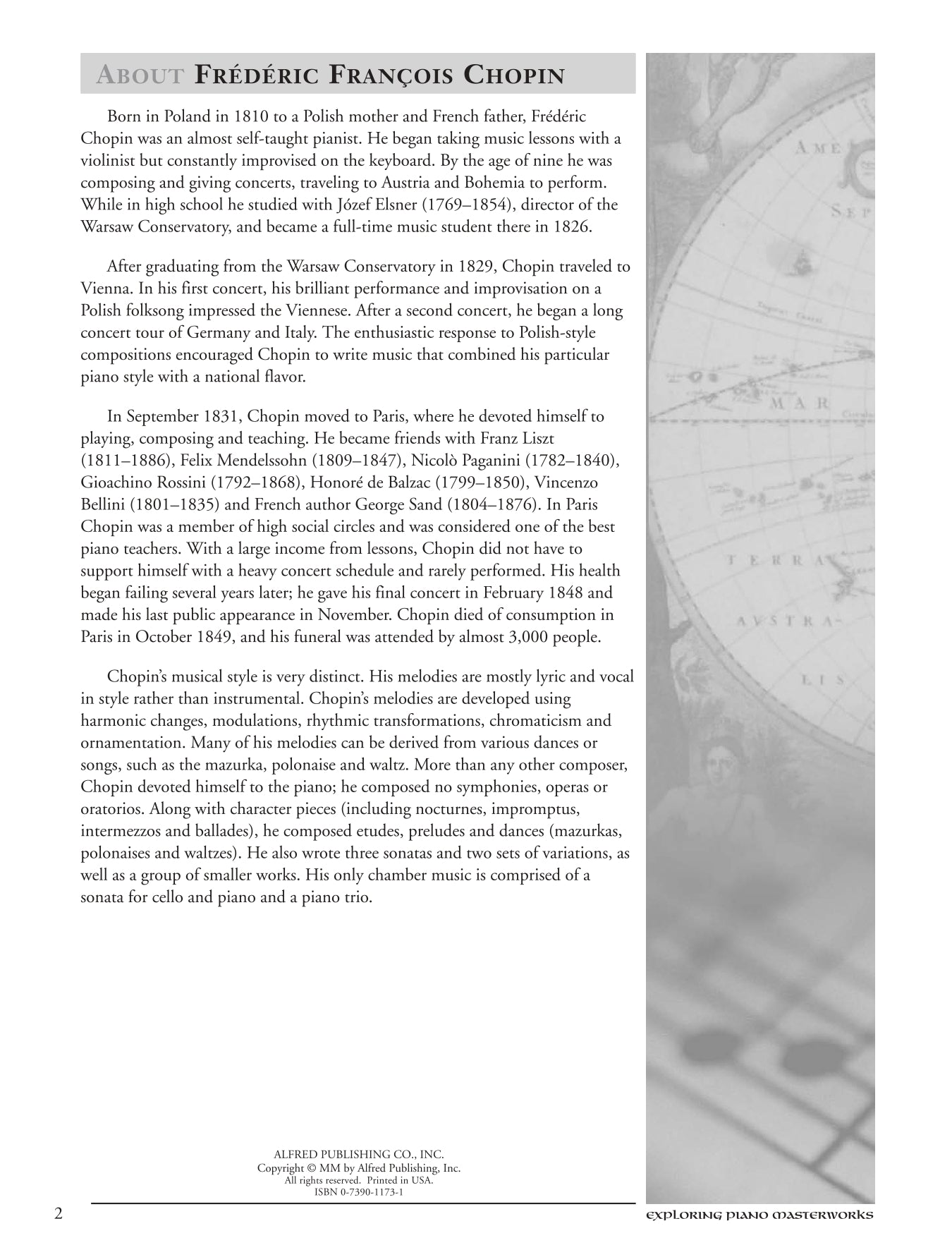 Chopin - Nocturnes Exploring Piano Masterworks Book