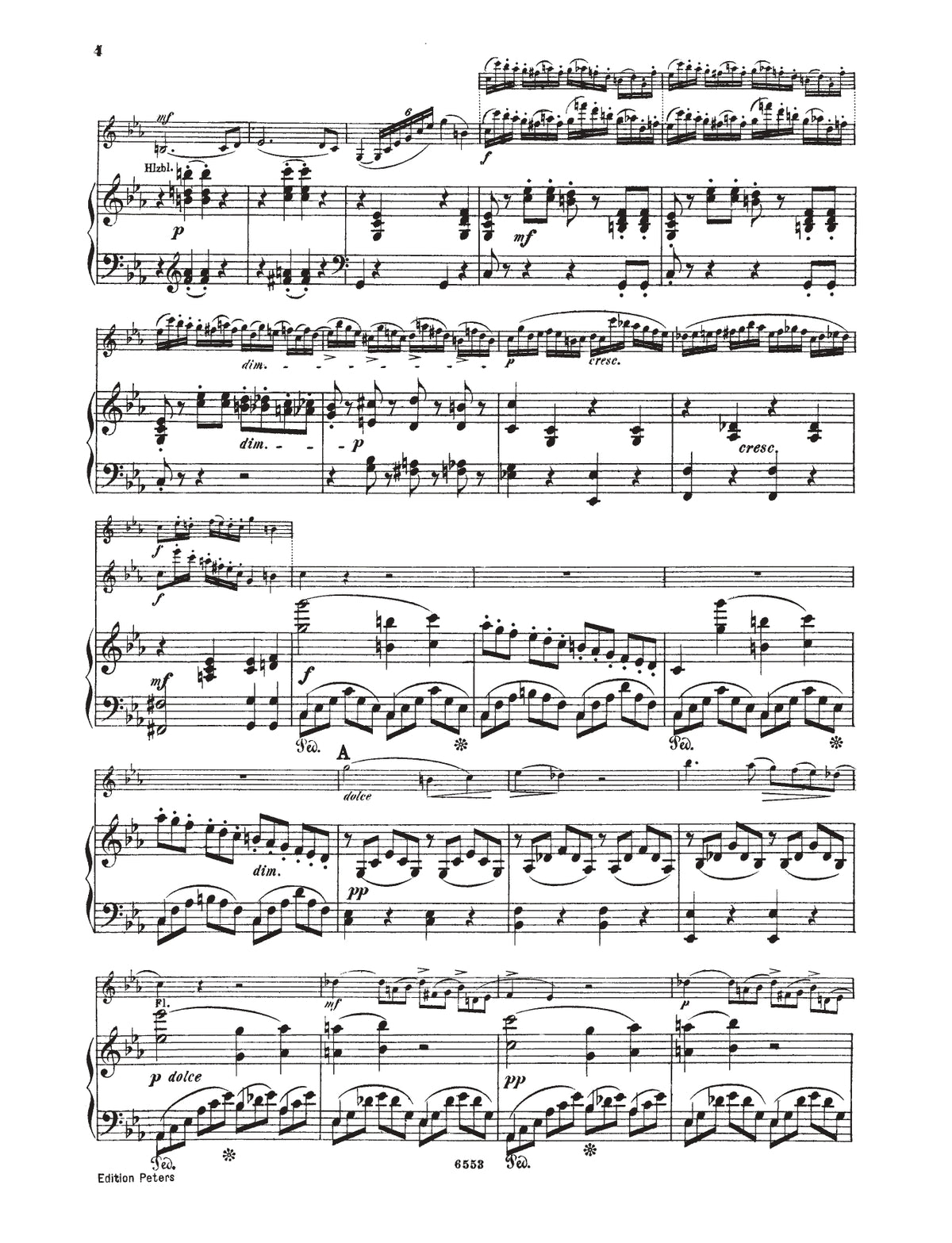路易·施波尔 - C小调第一单簧管协奏曲 作品26（单簧管与钢琴谱）