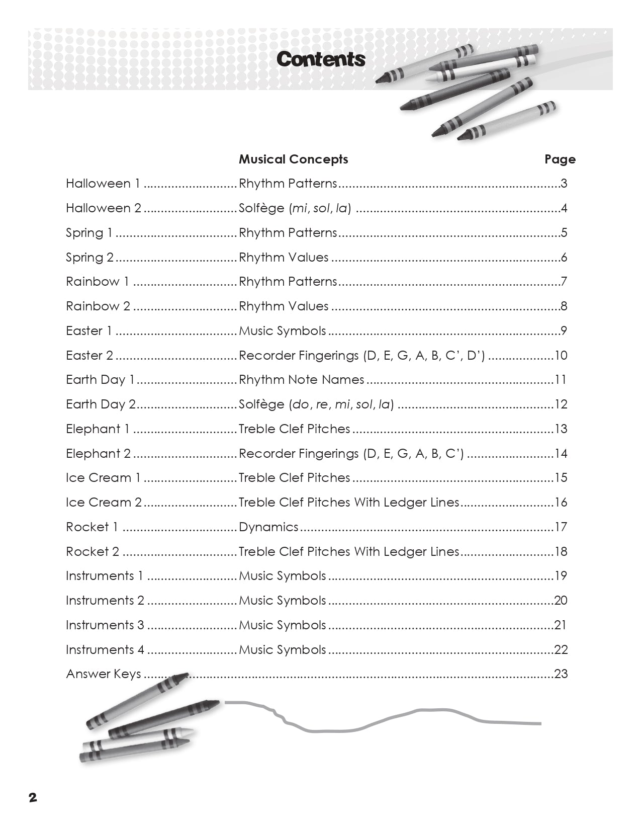 Color By Music - Reproducible Classroom Worksheets Book