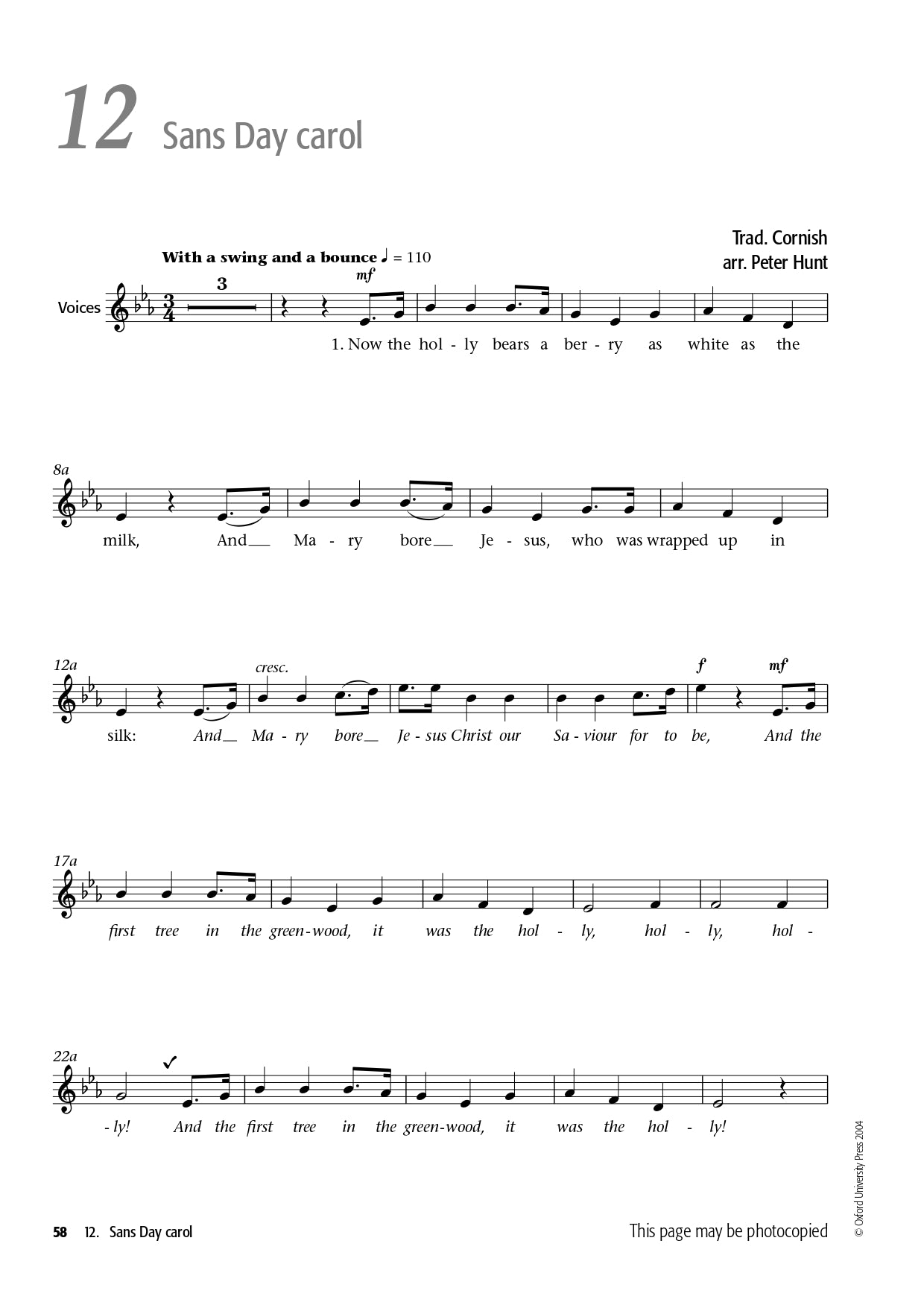 Voiceworks At Christmas Teachers Book/Cd (30 Songs)