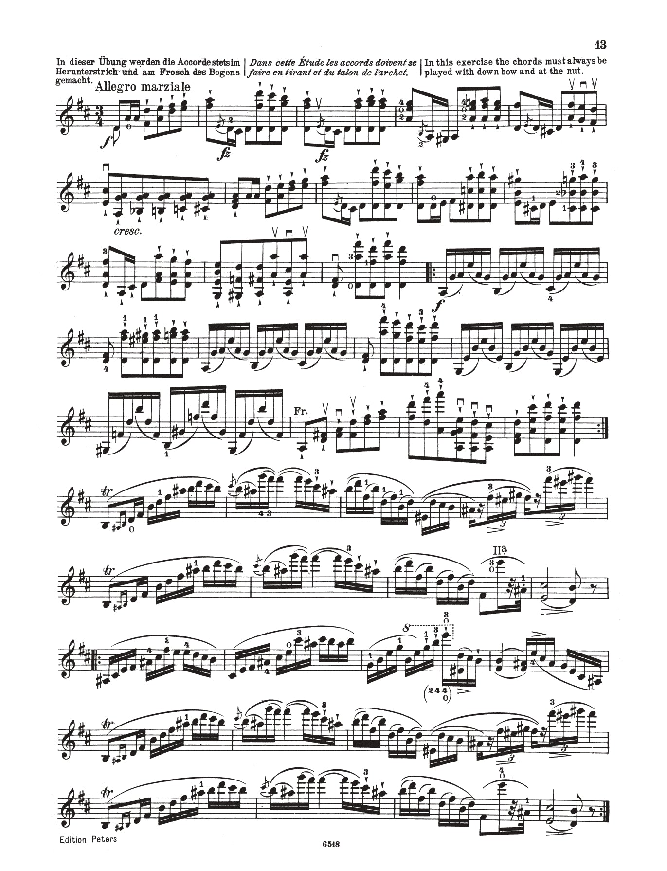 Mazas - Etudes Op 36 Volume 3 18 Virtuoso Studies Violin Book
